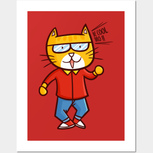 Cool Worker Cat Posters and Art